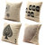 Retro Leaf Pillow Case Linen Cotton Cushion Cover Home Decor 